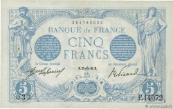 5 Francs BLEU FRANCIA  1916 F.02.43