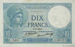 10 Francs MINERVE FRANCIA  1926 F.06.11a MBC