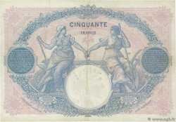 50 Francs BLEU ET ROSE FRANCIA  1924 F.14.37 q.BB