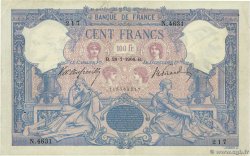 100 Francs BLEU ET ROSE FRANCE  1906 F.21.20