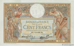 100 Francs LUC OLIVIER MERSON type modifié FRANCE  1938 F.25.35 pr.SUP