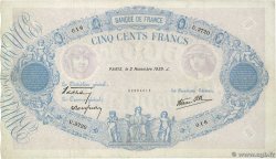 500 Francs BLEU ET ROSE modifié FRANCE  1939 F.31.46