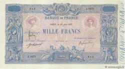 1000 Francs BLEU ET ROSE FRANCIA  1917 F.36.31