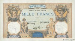 1000 Francs CÉRÈS ET MERCURE type modifié FRANCIA  1940 F.38.43 SC+