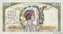 5000 Francs VICTOIRE Impression à plat FRANCIA  1942 F.46.35 EBC