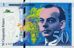 50 Francs SAINT-EXUPÉRY modifié Petit numéro FRANCE  1996 F.73.02A