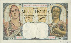 1000 Francs MADAGASKAR  1933 P.041