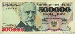 500000 Zlotych POLAND  1993 P.161a F