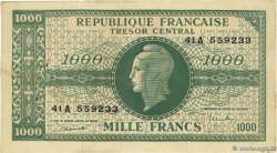 1000 Francs MARIANNE BANQUE D ANGLETERRE Faux FRANCIA  1945 VF.12.01

