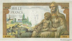 1000 Francs DÉESSE DÉMÉTER FRANCIA  1942 F.40.03