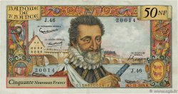 50 Nouveaux Francs HENRI IV FRANCIA  1959 F.58.04