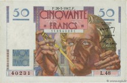 50 Francs LE VERRIER FRANCE  1947 F.20.07 XF