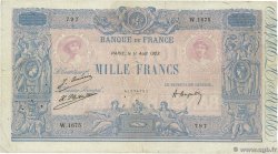 1000 Francs BLEU ET ROSE FRANKREICH  1923 F.36.39