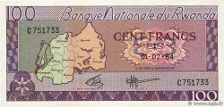 100 Francs RUANDA  1964 P.08a