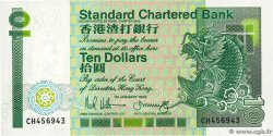 10 Dollars HONG KONG  1988 P.191b UNC-