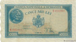5000 Lei RUMANIA  1945 P.056a