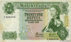 25 Rupees MAURITIUS  1967 P.32b F