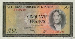 50 Francs LUXEMBURGO  1961 P.51a MBC