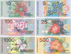 5, 10, 25, 100, 500, 1000 Gulden  Lot SURINAM  2000 P.146 à P.151 pr.NEUF