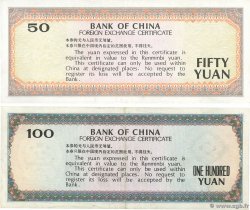 50 et 100 Yuan Lot CHINE  1988 P.FX8 et P.FX9 TTB+