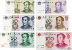 1 au 100 Yuan Lot CHINA  1999 P.0895-897-899-900-904-906