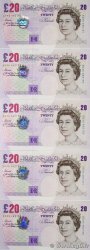 20 Pounds Consécutifs ANGLETERRE  1999 P.390b pr.NEUF