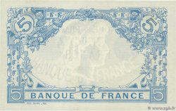 5 Francs BLEU FRANCIA  1912 F.02.04 EBC