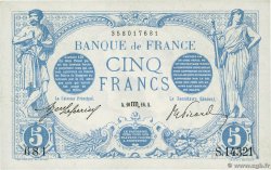 5 Francs BLEU FRANCE  1916 F.02.44 XF
