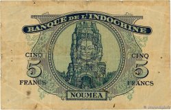 5 Francs NOUVELLE CALÉDONIE  1944 P.48 TB