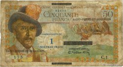 1 NF sur 50 Francs Belain d Esnambuc SAN PEDRO Y MIGUELóN  1960 P.30a
