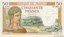50 Francs CÉRÈS FRANCE  1935 F.17.08 SPL