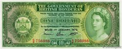 1 Dollar HONDURAS BRITANNIQUE  1973 P.28c
