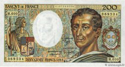 200 Francs MONTESQUIEU FRANCE  1982 F.70.02