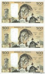 500 Francs PASCAL Consécutifs FRANCIA  1988 F.71.39