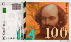 100 Francs CÉZANNE Petit numéro FRANKREICH  1997 F.74.01A