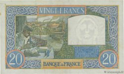 20 Francs TRAVAIL ET SCIENCE FRANKREICH  1941 F.12.12 fVZ