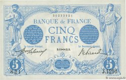 5 Francs BLEU FRANCIA  1912 F.02.11
