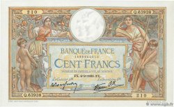 100 Francs LUC OLIVIER MERSON type modifié FRANCE  1939 F.25.41 AU+
