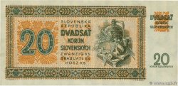 20 Korun SLOVACCHIA  1942 P.07a q.FDC