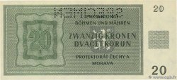 20 Korun Spécimen BOHÊME ET MORAVIE  1944 P.09s pr.NEUF