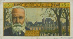 5 Nouveaux Francs VICTOR HUGO FRANCE  1965 F.56.18 VF-