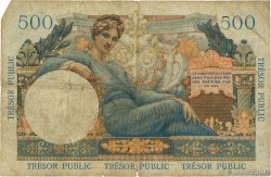 5NF sur 500 Francs TRÉSOR PUBLIC FRANCE  1960 VF.37.01 pr.B