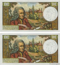 10 Francs VOLTAIRE Consécutifs FRANCIA  1971 F.62.52 EBC