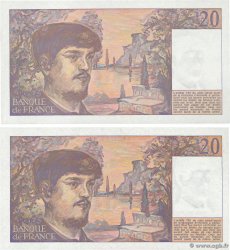 20 Francs DEBUSSY Lot FRANCE  1989 F.66.10 UNC-