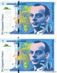 50 Francs SAINT-EXUPÉRY modifié Consécutifs FRANKREICH  1994 F.73.01a fST+