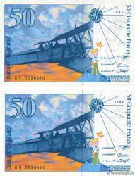 50 Francs SAINT-EXUPÉRY modifié Consécutifs FRANCE  1994 F.73.01a UNC-