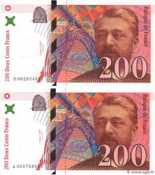 200 Francs EIFFEL Lot FRANCE  1995 F.75.01