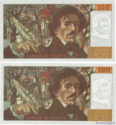 100 Francs DELACROIX Lot FRANCIA  1978 F.68.01 BB
