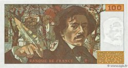 100 Francs DELACROIX modifié FRANCE  1978 F.69.01e UNC-