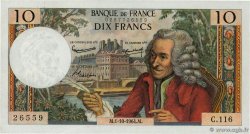 10 Francs VOLTAIRE FRANCE  1964 F.62.11 XF